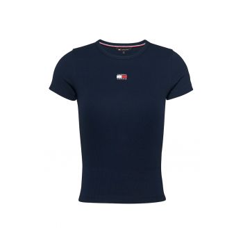 Tricou slim fit striat