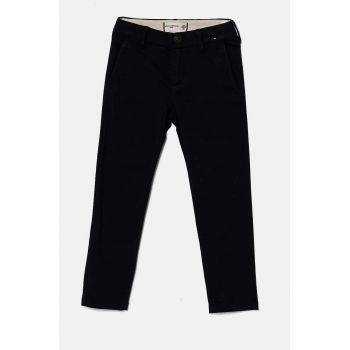 Abercrombie & Fitch pantaloni copii culoarea albastru marin, neted, KI230-4021