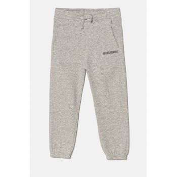 Abercrombie & Fitch pantaloni de trening pentru copii culoarea gri, melanj, KI234-4064