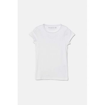 Abercrombie & Fitch tricou copii culoarea alb, KI239-4128