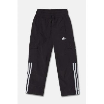 adidas pantaloni de trening pentru copii JAM WV CRG PN culoarea negru, cu imprimeu, IV9455