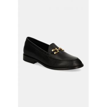 Elisabetta Franchi mocasini din piele pentru copii culoarea negru, F4A4.E0098.0238