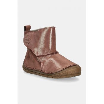 Froddo ghete de zapada din piele pentru copii PAIX UP WINTER BOOTS culoarea auriu, G2160082