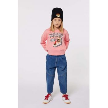 Kenzo Kids bluza copii culoarea roz, cu imprimeu, K60692