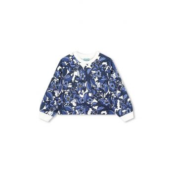 Kenzo Kids hanorac de bumbac pentru copii culoarea albastru marin, modelator, K60695