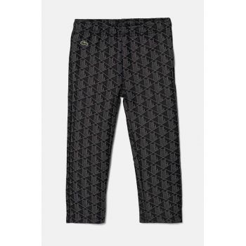 Lacoste pantaloni de trening pentru copii culoarea negru, modelator, XJ1232