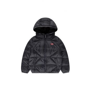 Levi's geaca copii SHERPA LINED PUFFER JKT culoarea negru, 8EL257