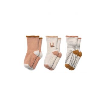 Liewood sosete copii Eloy Baby Socks 3-Pack 3-pack culoarea roz, LW18503