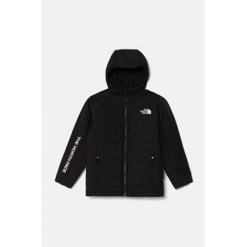 The North Face geaca copii NEVER STOP SYNTHETIC JACKET culoarea negru, NF0A89HRJK31