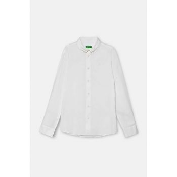 United Colors of Benetton camasa copii culoarea alb, 5AWRCQ01M