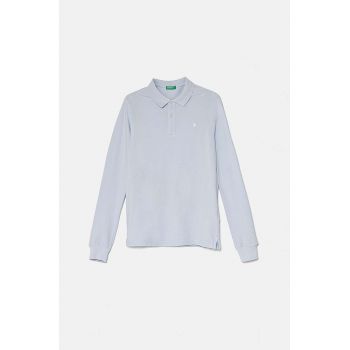 United Colors of Benetton longsleeve din bumbac pentru copii neted, 3089C300Z