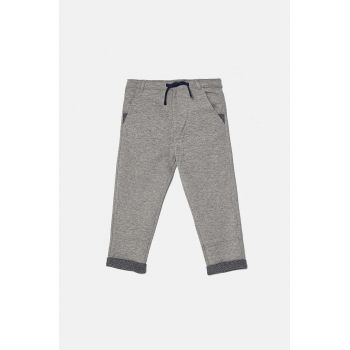 United Colors of Benetton pantaloni copii culoarea gri, melanj, 3F1YGF044