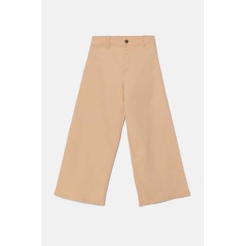 United Colors of Benetton pantaloni copii culoarea portocaliu, neted, 41HQCF03K