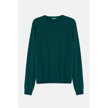 United Colors of Benetton pulover pentru copii din amestec de lana culoarea verde, light, 1032C106W