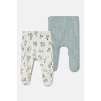 United Colors of Benetton salopete din bumbac pentru bebeluși 2-pack 3FMG0F008