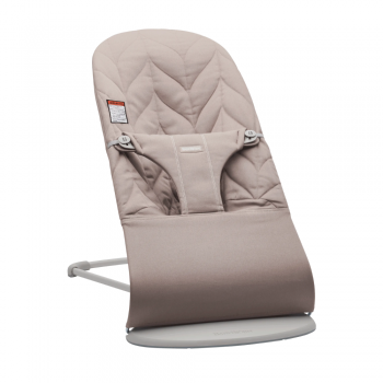 Balansoar din tesatura matlasata cu aspect delicat de petala pentru copii Baby Bjorn Bliss, Sand Gray