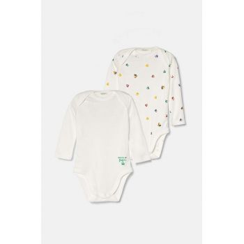 United Colors of Benetton body din bumbac pentru bebelusi 2-pack 3GI70B00R