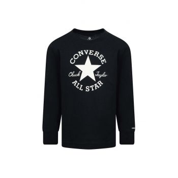 Converse longsleeve copii culoarea negru, cu imprimeu, 9CG400