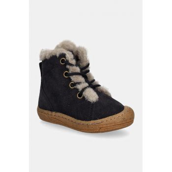 Froddo cizme de iarna pentru copii din piele intoarsa MINNI SUEDE LACES culoarea albastru marin, G2110140