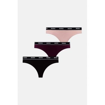 HUGO tanga 3-pack culoarea negru, 50480150