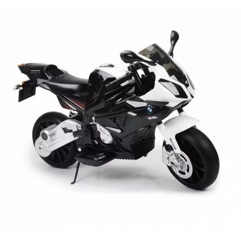 Motocicleta electrica 12V cu doua motoare BMW RR Black