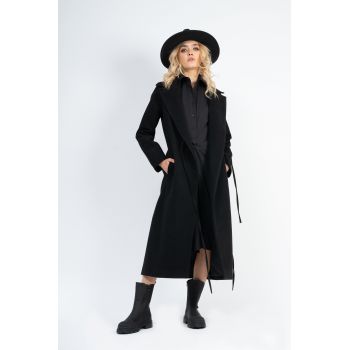 Palton maxi negru