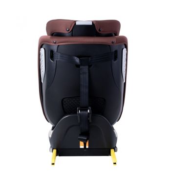 Scaun auto Deluxe Buf Boof i-Size cu isofix rotativ 360 grade 40-150 cm Saphir Coffee