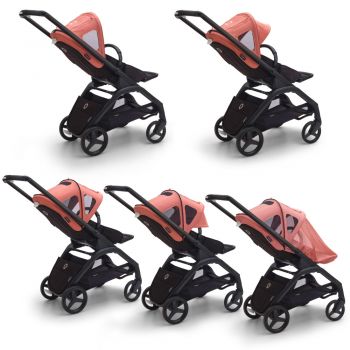 Capotina cu extensie plasa insecte Bugaboo Dragonfly sunrise red