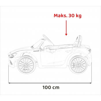 Masinuta electrica cu telecomanda Maserati Ghibli rosu