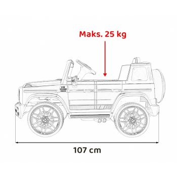 Masinuta electrica cu telecomanda Mercedes AMG G63 negru