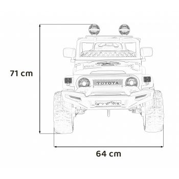 Masinuta electrica cu telecomanda Toyota FJ Cruiser 4 X 4 verde