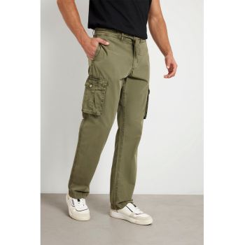 Pantaloni cargo cu snur