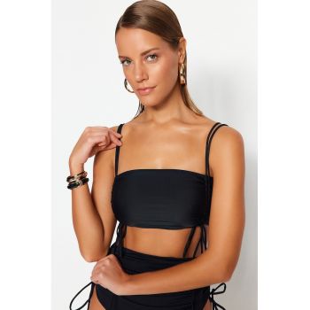 Sutien de baie bandeau cu snururi