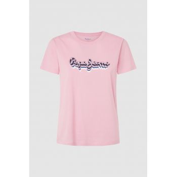 Tricou de bumbac cu imprimeu logo