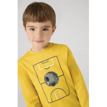 Bluza de bumbac cu imprimeu grafic