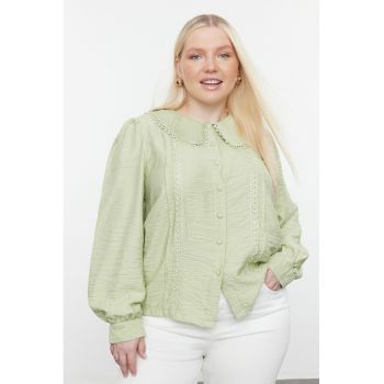 Camasa cu guler Peter-Pan Plus Size