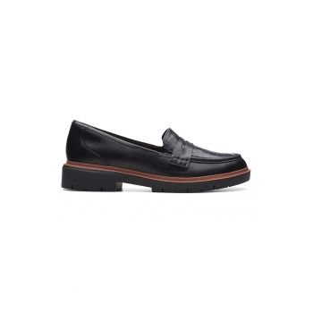 Pantofi loafer de piele cu segment cu model piele de reptila Westlynn Ayla