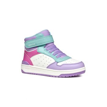 Pantofi sport mid-high de piele ecologica