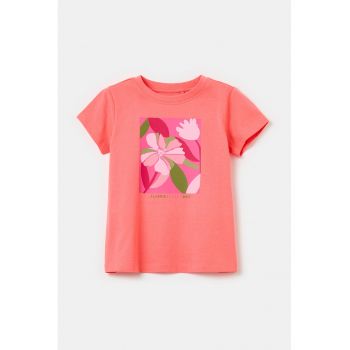 Tricou de bumbac cu imprimeu floral