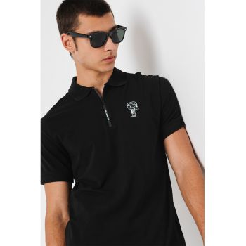 Tricou polo cu logo discret