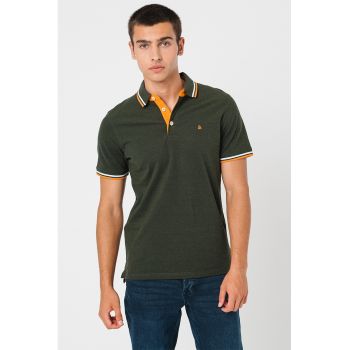 Tricou polo slim fit de bumbac organic Paulos