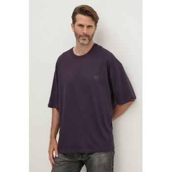 Alpha Industries tricou din bumbac Essentials RL barbati, culoarea violet, cu imprimeu, 146504