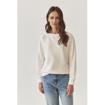 Bluza de trening din amestec de bumbac cu maneci raglan