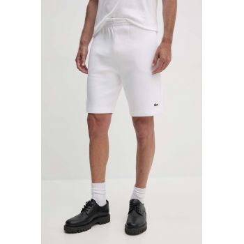 Lacoste pantaloni scurti barbati, culoarea alb