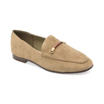 Mocasini casual ALDO bej, 13806087, din piele intoarsa