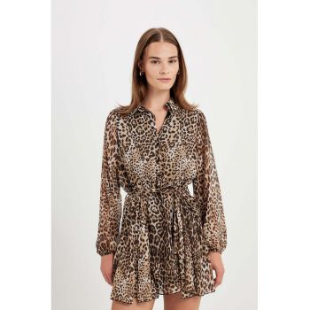 Rochie mini cu animal print