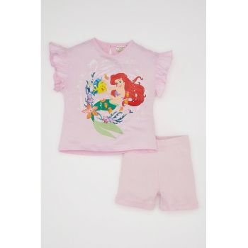 Set de tricou cu tematica Disney si pantaloni scurti