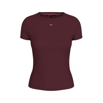 Tricou slim fit din amestec de bumbac organic