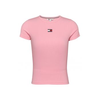 Tricou slim fit striat