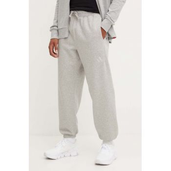 adidas pantaloni All SZN barbati, culoarea gri, melanj, IY4125